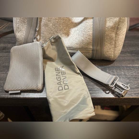 Dagne Dover Large Neoprene Carryall in color Heather Grey - Picture 7 of 7